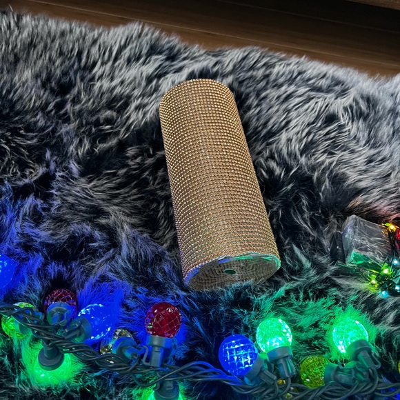 Holiday lighting bundle Christmas glitter candle holder & string lights - Picture 6 of 12